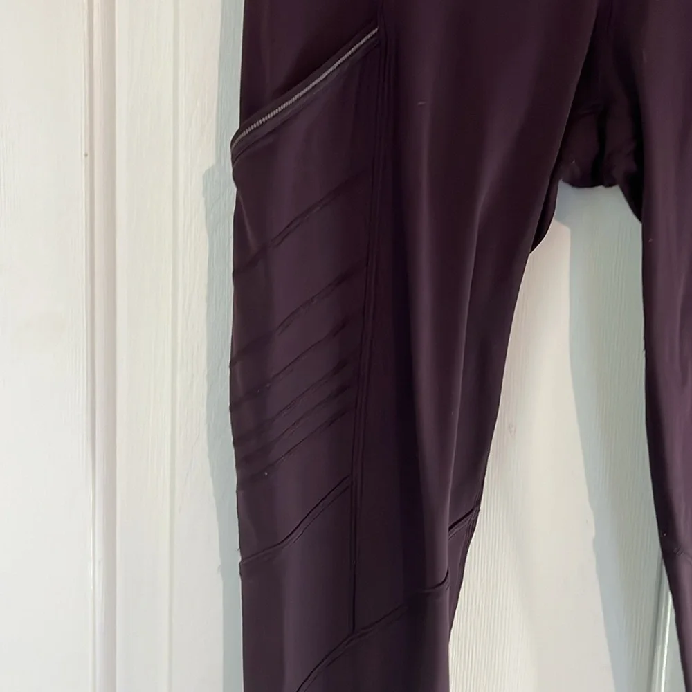 Lululemon | Fresh Tracks‎ Tight Leggings Black Cherry Size 4 Yoga Running Active